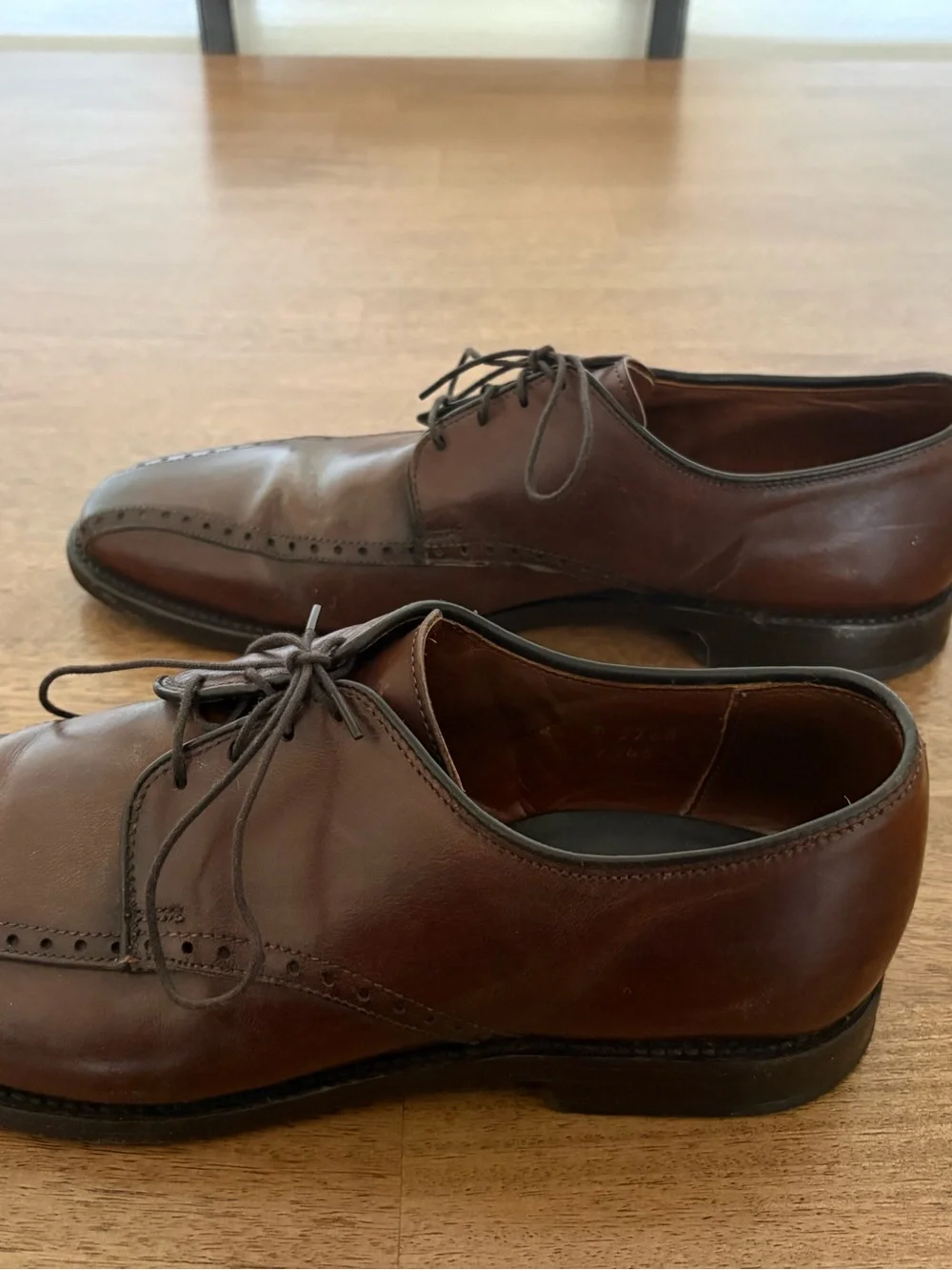Allen Edmonds‎ Wendell Brown Bicycle Toe Oxfords Men’s 10.5 D Leather Old Money